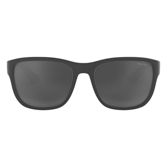 New PRADA LINEA ROSSA Grey Square PS 01US UFK-5L0 Sunglasses Women - Picture 2 of 4